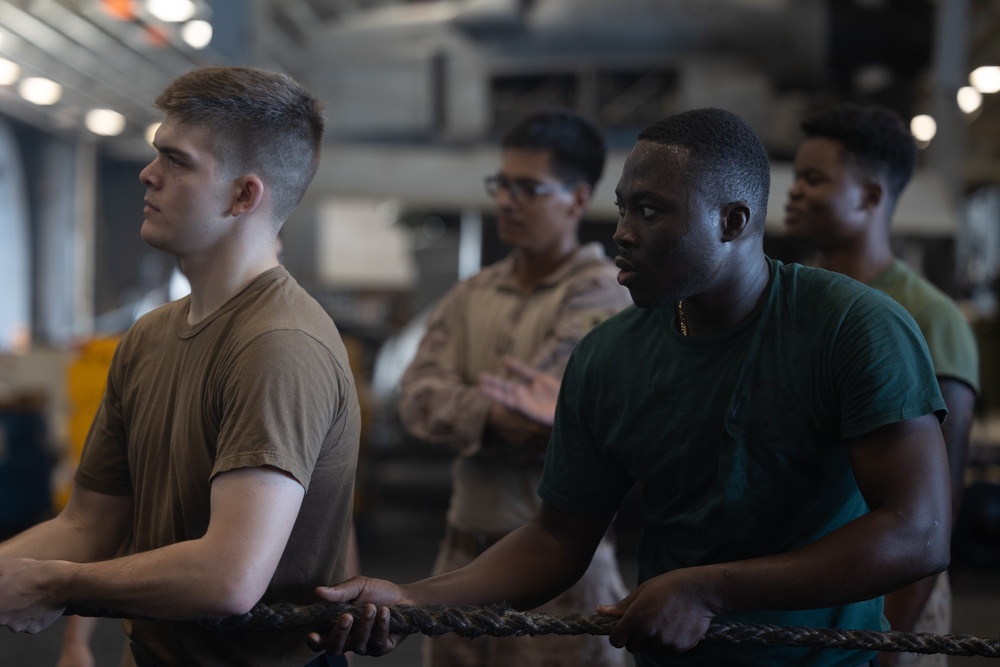 USS Bataan Line Handling Operations