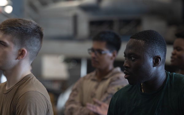 USS Bataan Line Handling Operations