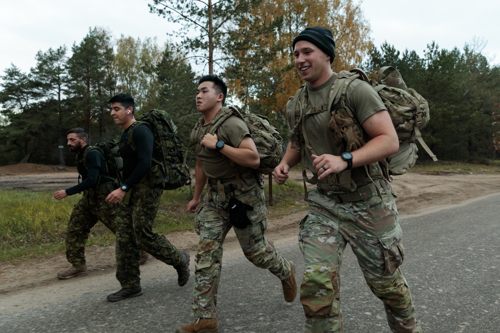 Task Force Marne Soldiers compete in the Baltic Warrior Challenge in Latvia