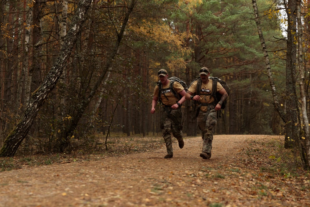 Task Force Marne Soldiers compete in the Baltic Warrior Challenge in Latvia