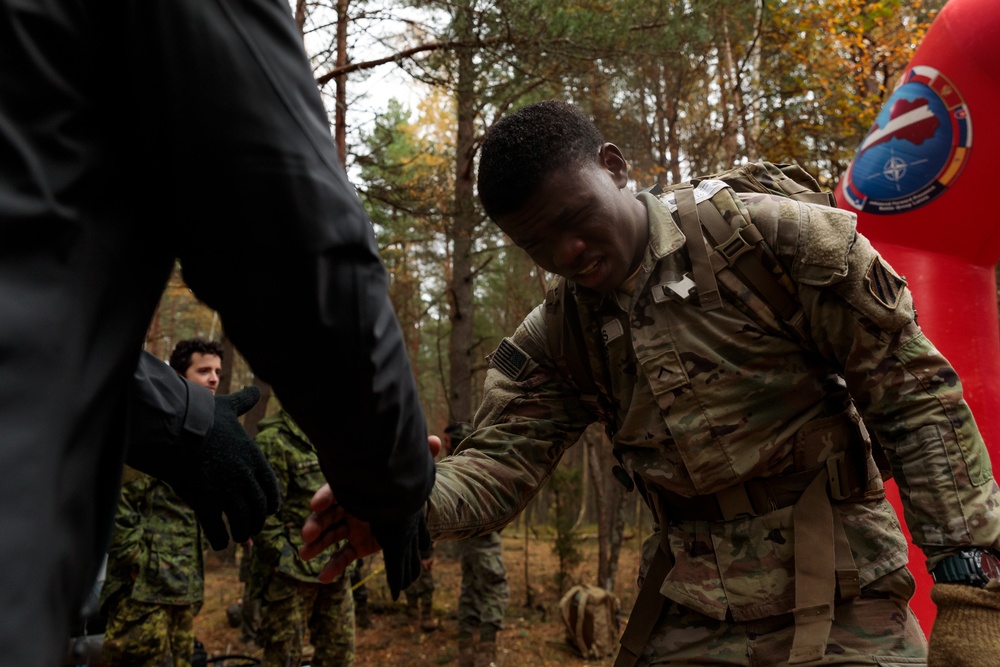 Task Force Marne Soldiers compete in the Baltic Warrior Challenge in Latvia