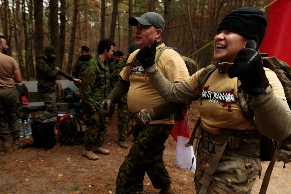 Task Force Marne Soldiers compete in the Baltic Warrior Challenge in Latvia