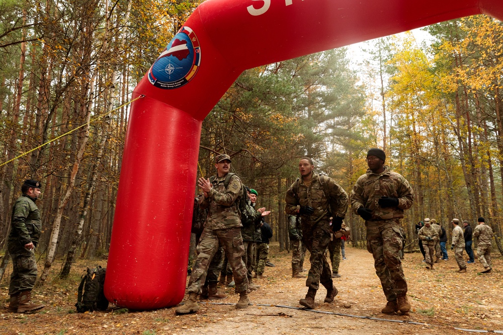 Task Force Marne Soldiers compete in the Baltic Warrior Challenge in Latvia