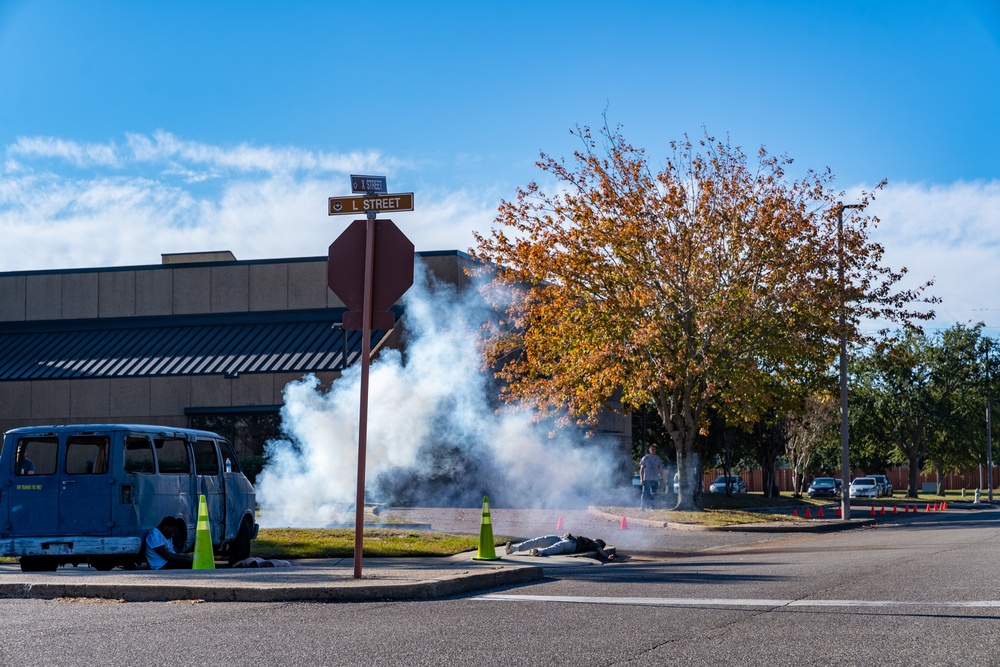 Keesler Conducts a Training Exercise