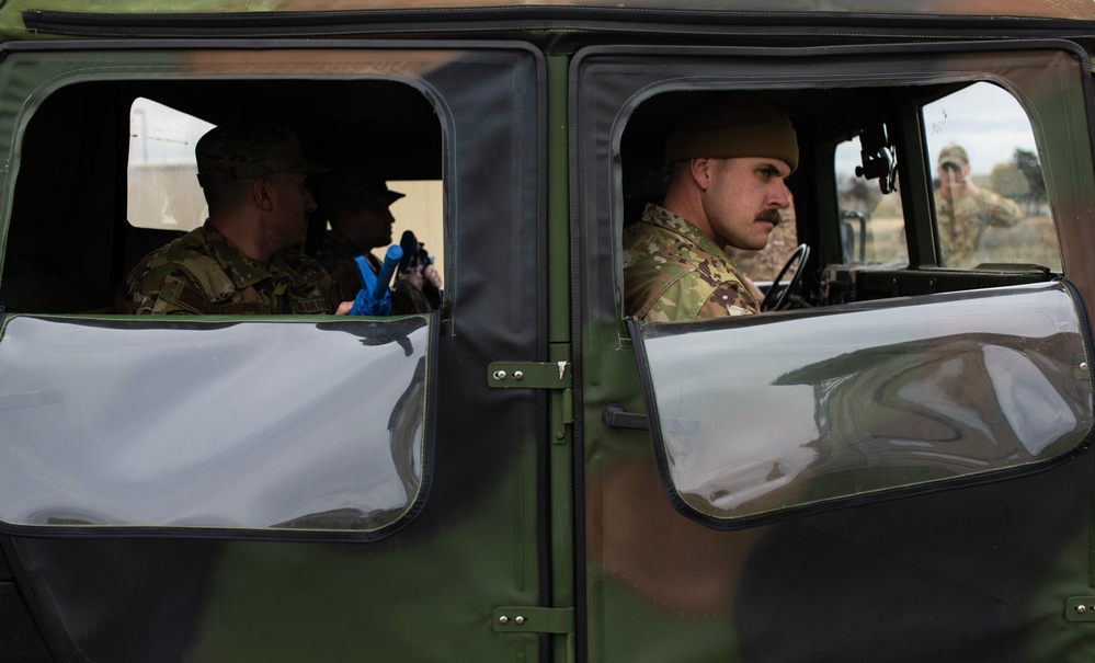 142nd CES Airmen conduct Covoy Ops Training