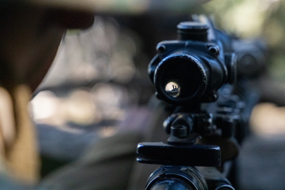 Marines with 1/7 conduct patrols at Big Bear recreational center in preparation for mountain warfare training