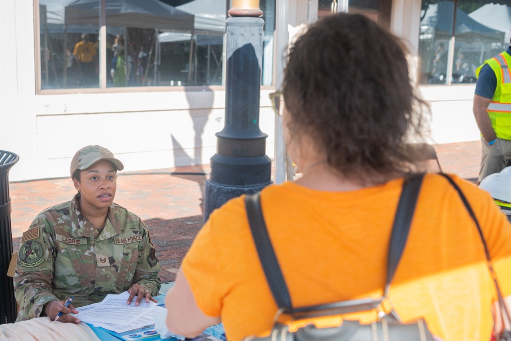 Clear skies ahead; Shaw AFB weather squadrons host booth at eSteam Sumter Festival