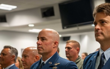 Senior Master Sgt. Joshua Leggett, a Flight Engineer in the 152nd Operations Group is promoted to the Air Force's highest enlisted rank of chief master sergeant