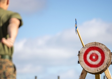 Marines of MARFORCOM participate in Camp Cogar Lumberjack Tournament