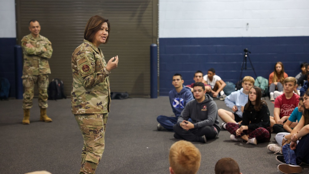 CMSAF Bass focuses on future Air Force during Team Tinker visit