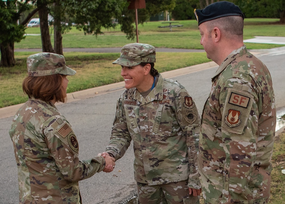 CMSAF Bass focuses on future Air Force during Team Tinker visit