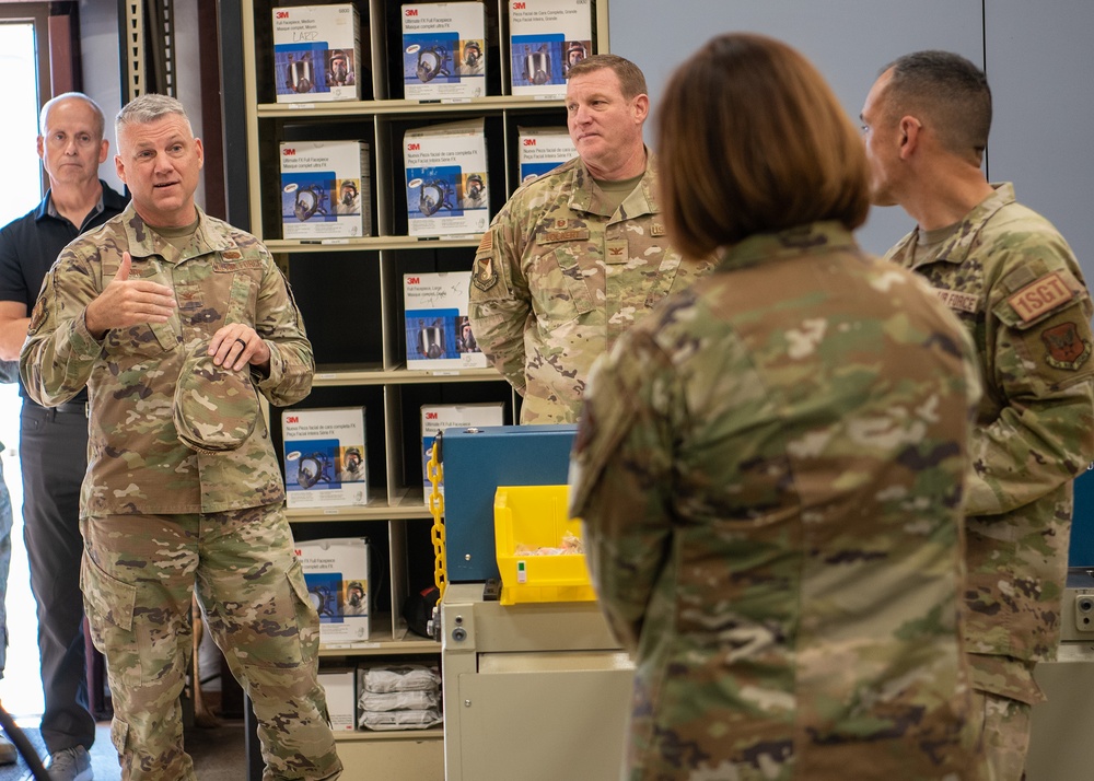 CMSAF Bass focuses on future Air Force during Team Tinker visit