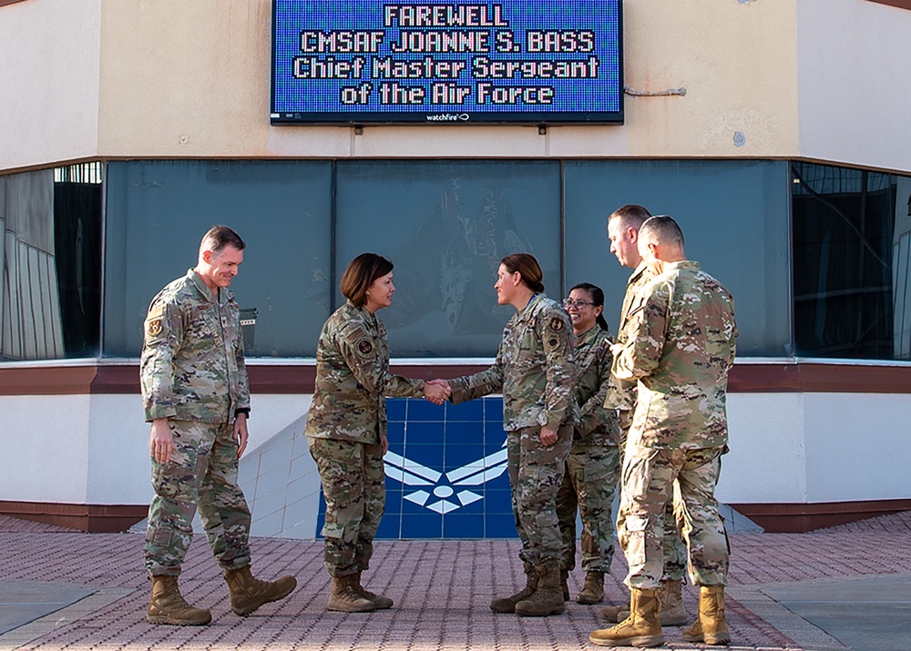 CMSAF Bass focuses on future Air Force during Team Tinker visit