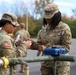 The 10th Mountain Division Sustainment Brigade helps distribute water to residents of Watertown, New York.