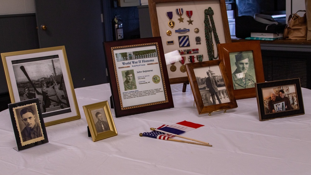 3rd Infantry Division WWII Veteran receives the insignia of Knight of the Legion of Honor