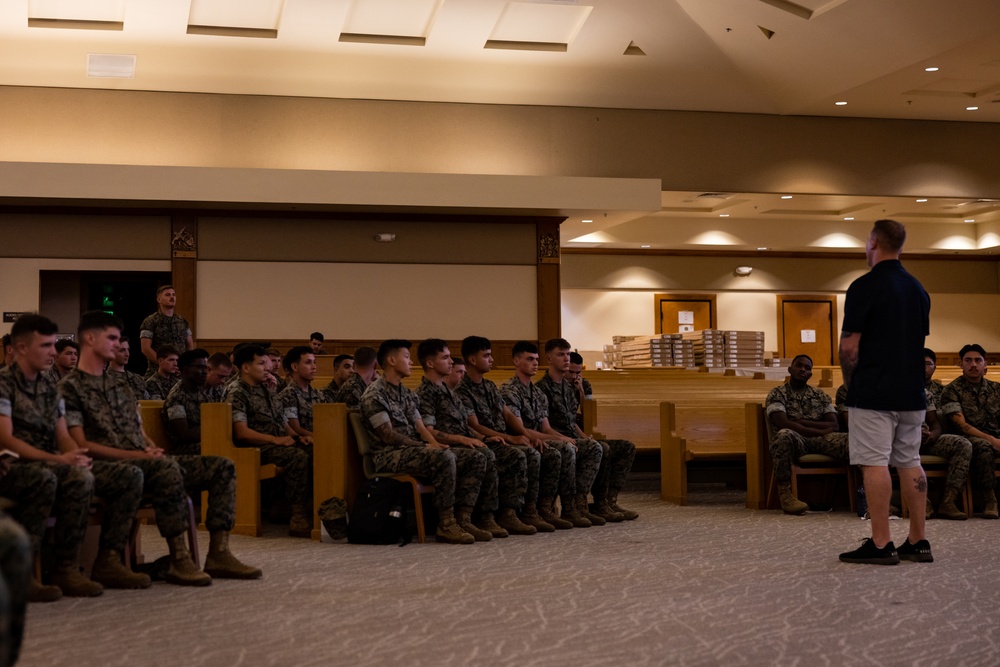 Dakota Meyer Speaks to Marines at Lance Cpl. Seminar