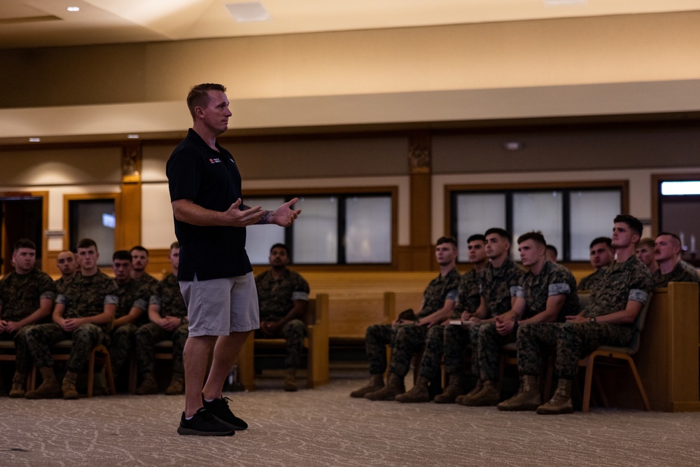 Dakota Meyer Speaks to Marines at Lance Cpl. Seminar