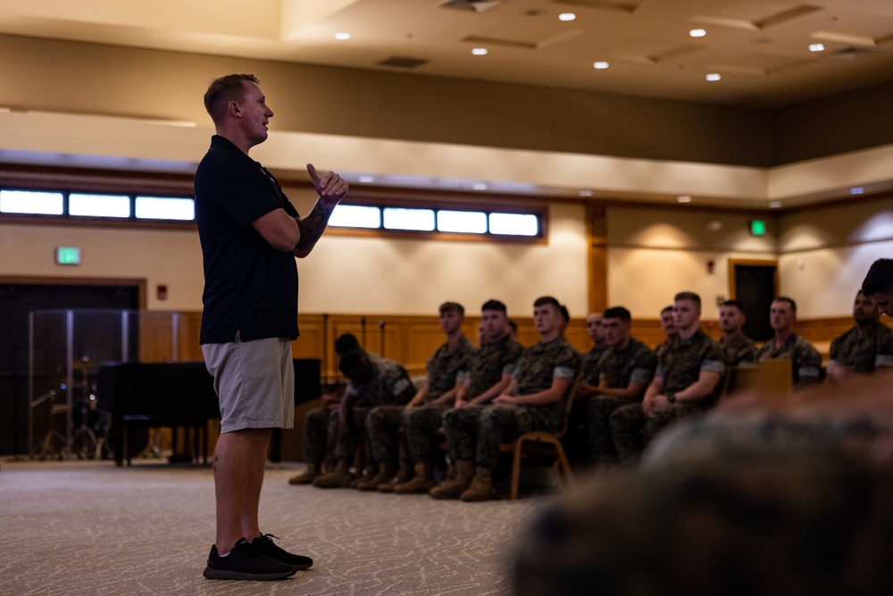 Dakota Meyer Speaks to Marines at Lance Cpl. Seminar