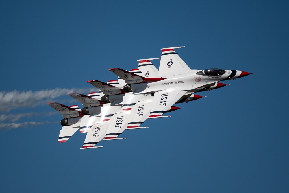 57th Wing leadership meets with Thunderbird team