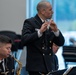 Musician 1st Class Franklin Silva performs on the flute at Spartanburg Highschool