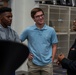 Musician 1st Class William Ledbetter works with students at Spartanburg Highschool