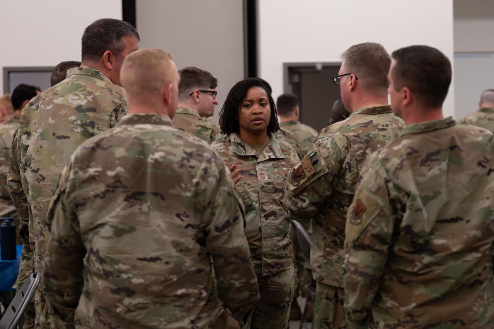 Chief Master Sgt. Pollard visits 102nd Intelligence Wing