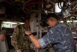 ROK Sonwonil-class submarine ROKS Jeong Ji (SS 073) arrives at U.S. Naval Base Guam for Silent Shark 2023
