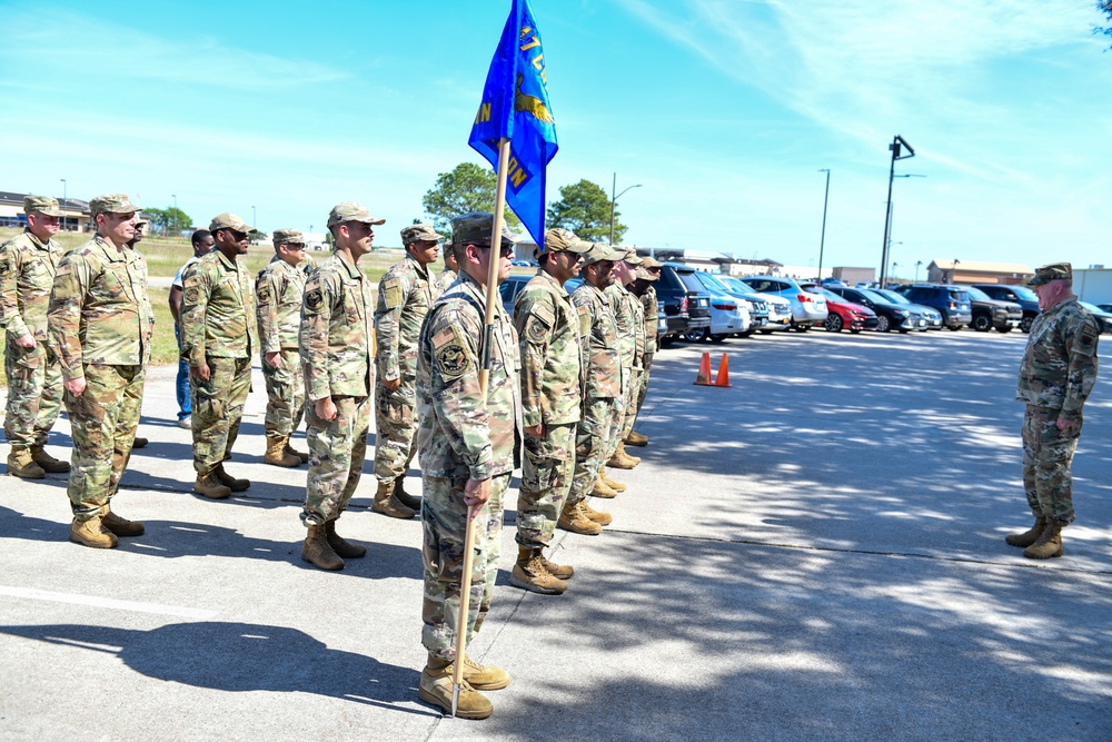 147th Attack Wing communications squadron re-designation ceremony