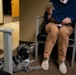 Shadow the therapy dog visits the 107th Attack Wing