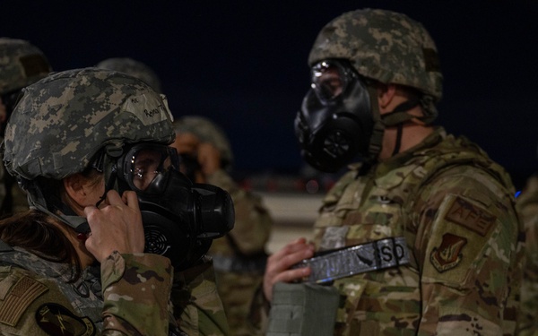 36th AS Airmen simulate gas attack in BM 24-1