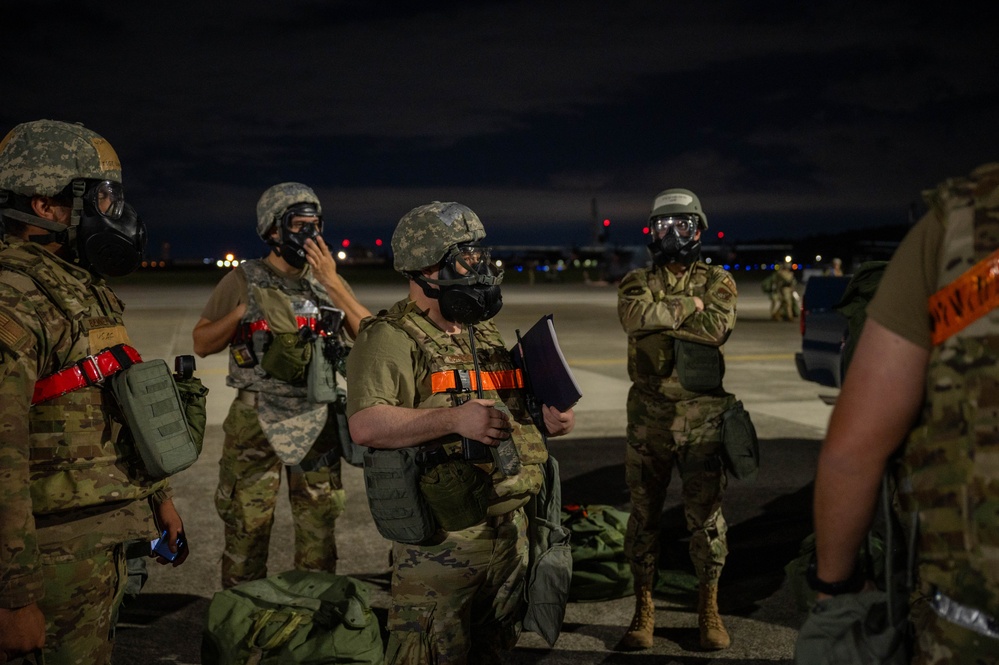 36th AS Airmen simulate gas attack in BM 24-1