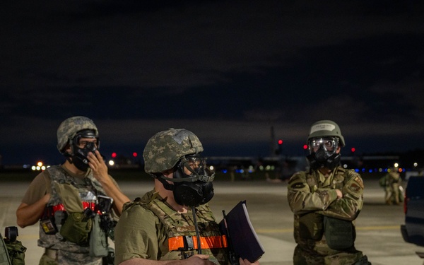 36th AS Airmen simulate gas attack in BM 24-1