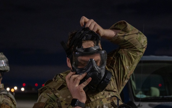 36th AS Airmen simulate gas attack in BM 24-1