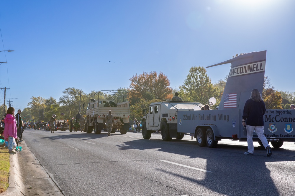 Army and Airforce join the Haysville Fall Parade