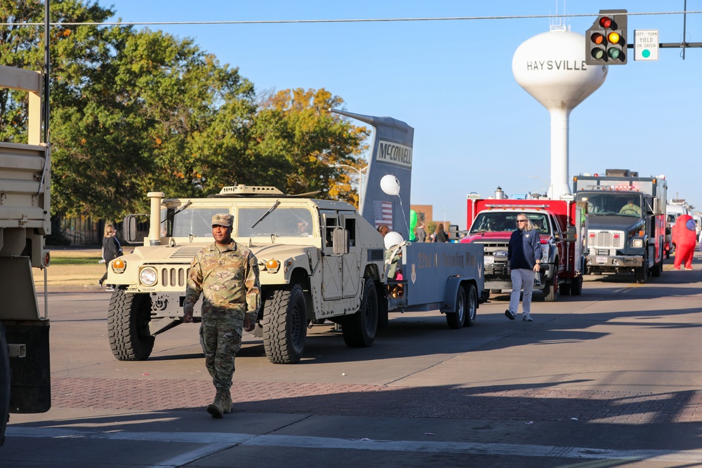 Army and Air Force join Haysville Parade