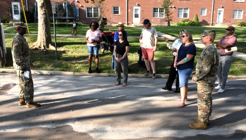 Fort Hamilton Leadership Connects with Residents in Quarterly Walking Town Hall