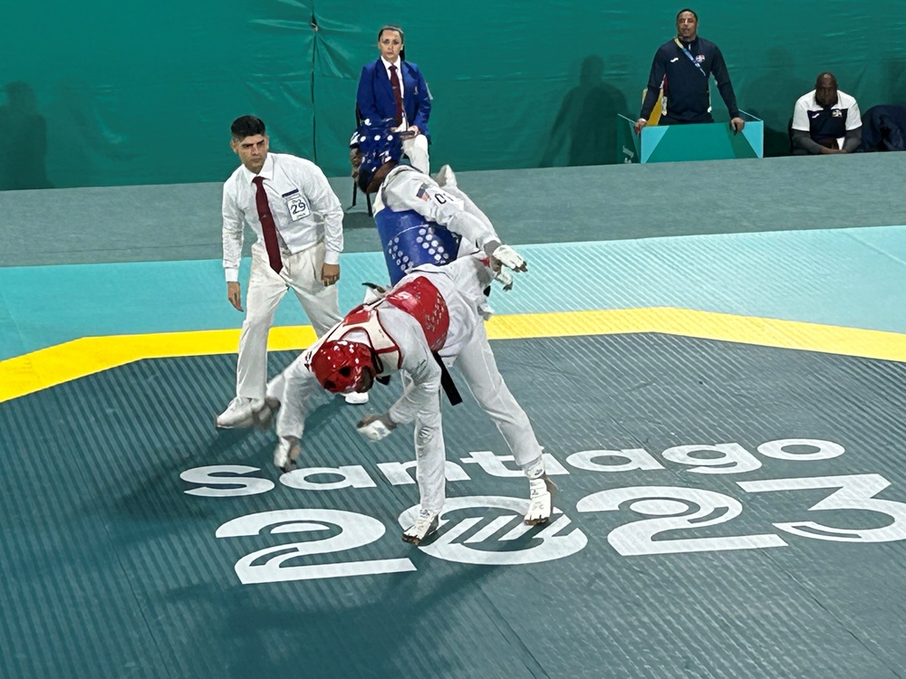 Spc. Khalfani Harris wins Pan American gold medal in taekwondo