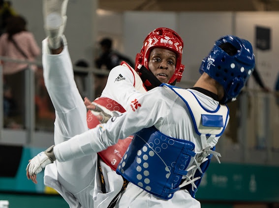 Spc. Khalfani Harris wins the Pan American Games gold medal in taekwondo