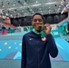 Spc. Khalfani Harris wins the taekwondo gold medal at the Pan American Games