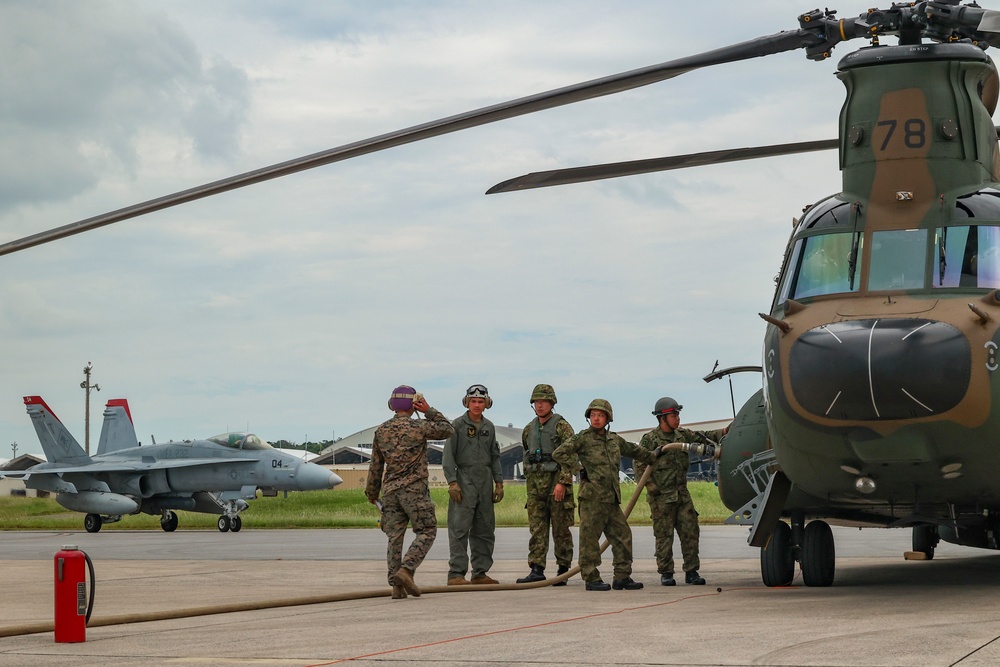 Resolute Dragon 23 FTX | 1st MAW, JGSDF conduct Expeditionary Aircraft Refueling Operations