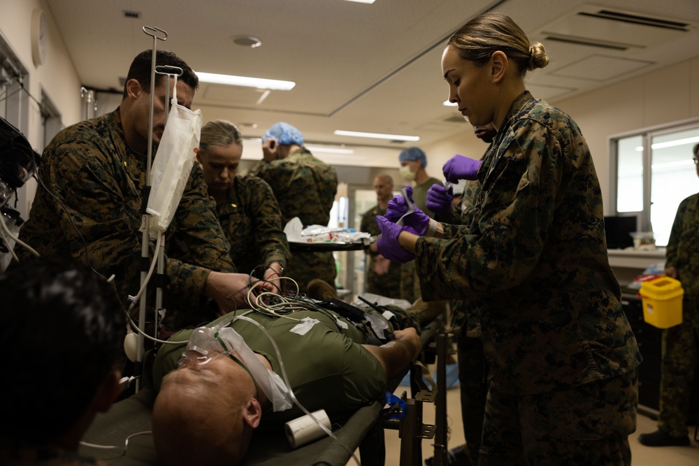 RD 23 FTX | U.S. Marines and JGSDF Members perform Casualty Evacuation Drill, Surgical Simulation