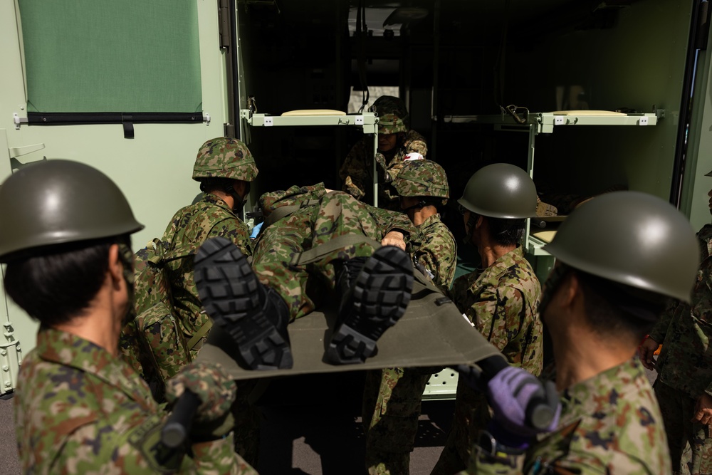 RD 23 FTX | U.S. Marines and JGSDF Members perform Casualty Evacuation Drill, Surgical Simulation