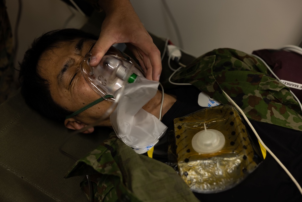 RD 23 FTX | U.S. Marines and JGSDF Members perform Casualty Evacuation Drill, Surgical Simulation