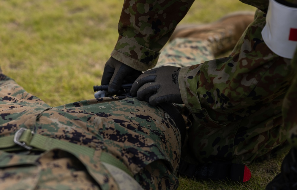 RD 23 FTX | U.S. Marines and JGSDF Members perform Casualty Evacuation Drill, Surgical Simulation