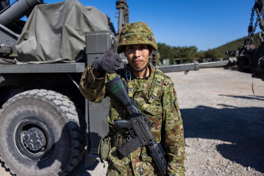 Resolute Dragon 23 FTX | 3rd MLG, JGSDF Conduct Bilateral Vehicle Recovery Operations on Hijyudai