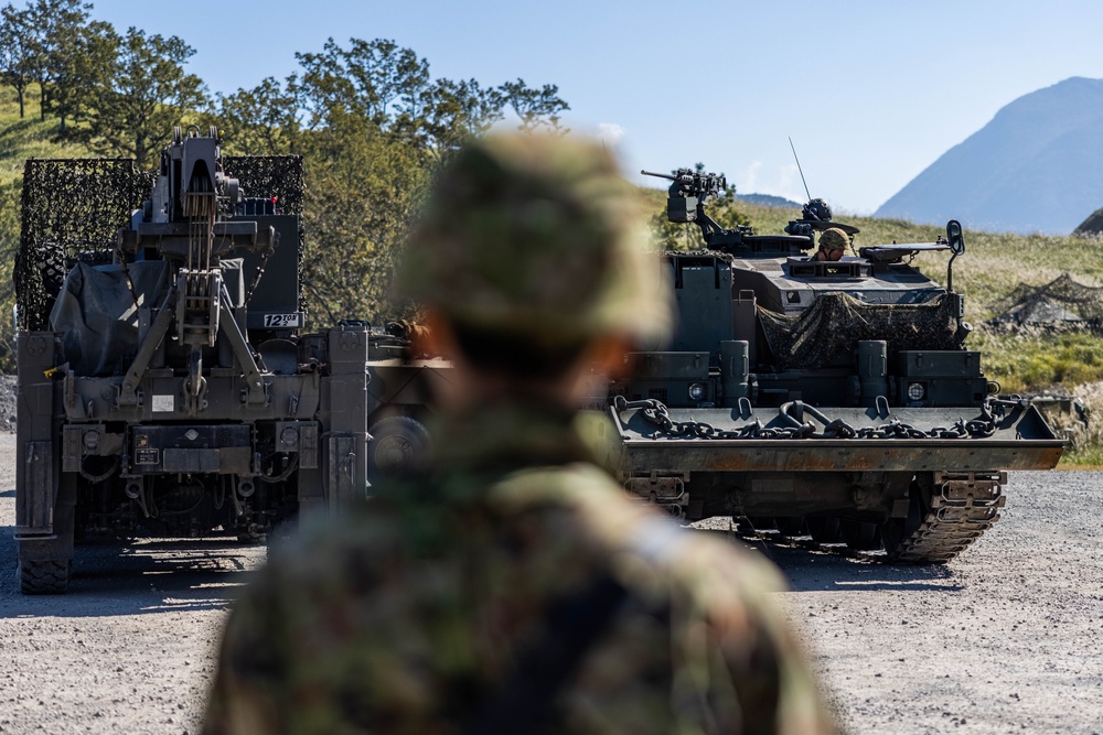 Resolute Dragon 23 FTX | 3rd MLG, JGSDF Conduct Bilateral Vehicle Recovery Operations on Hijyudai