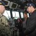 Jonathan Kaplan, U.S. Ambassador to Singapore, and other distinguished guests visit the Arleigh Burke-class guided-missile destroyer USS Rafael Peralta (DDG 115)