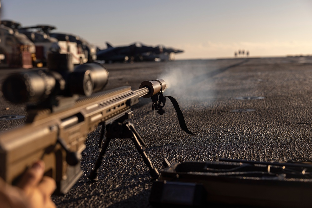 26th MEU(SOC)’s MSPF Conduct a Sniper BZO