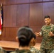 Staff Sgt. Jairo Echeverry receives Navy and Marine Corps Commendation Medal