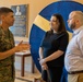 Staff Sgt. Jairo Echeverry receives Navy and Marine Corps Commendation Medal